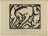 Georg Schrimpf. Horses I (Pferde I) (plate, p. 67) from the periodical Der Sturm. Wochenschrift für Kultur und Künste, vol. 7, no. 6 (Sept 1916). 1916