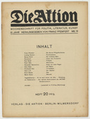 Die Aktion, vol. 3, no. 19. May 7, 1913