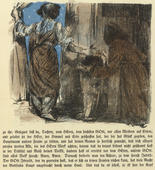 Lovis Corinth. Judith Leaves the Tent (Judith verlässt das Zelt) (in-text plate, folio 26) from Das Buch Judith (The Book of Judith). 1910
