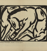 Georg Schrimpf. Horses I (Pferde I) (plate, p. 67) from the periodical Der Sturm. Wochenschrift für Kultur und Künste, vol. 7, no. 6 (Sept 1916). 1916