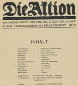 Die Aktion, vol. 3, no. 19. May 7, 1913