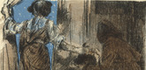 Lovis Corinth. Judith Leaves the Tent (Judith verlässt das Zelt) (in-text plate, folio 26) from Das Buch Judith (The Book of Judith). 1910