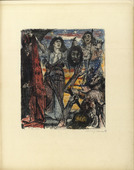 Lovis Corinth. The Return of Judith (Judiths Rückkehr) (plate, folio 27) from Das Buch Judith (The Book of Judith). 1910