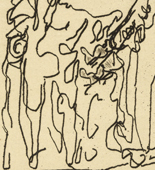 Paul Klee. Reading on the Bed (Lektüre auf dem Bett). 1910