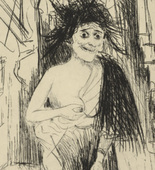 Otto Dix. The Madwoman of Sainte-Marie-à-Py (Die Irrsinnige von Sainte-Marie-à-Py) from The War (Der Krieg). (1924)