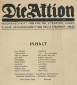 Die Aktion, vol. 3, no. 23. June 4, 1913