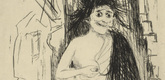 Otto Dix. The Madwoman of Sainte-Marie-à-Py (Die Irrsinnige von Sainte-Marie-à-Py) from The War (Der Krieg). (1924)
