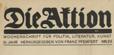 Die Aktion, vol. 3, no. 23. June 4, 1913
