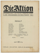 Die Aktion, vol. 3, no. 24. June 11, 1913