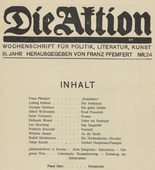 Die Aktion, vol. 3, no. 24. June 11, 1913