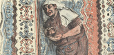Lovis Corinth. The Servant Bagoa before the Tent of Holofernes (Der Diener Bagoa vor dem Zelte des Holofernes) (plate, folio 29) from Das Buch Judith (The Book of Judith). 1910