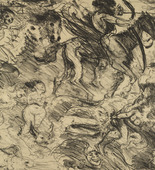 Lovis Corinth. Untitled (plate 3, chapter IV, verses 1-10) for the portfolio The Revelation of St. John (Die Offenbarung Johannis). (1916)
