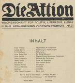 Die Aktion, vol. 3, no. 25. June 18, 1913