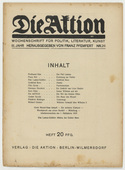 Die Aktion, vol. 3, no. 26. June 25, 1913