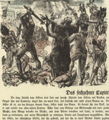 Lovis Corinth. The Battle of the Jews (Der Kampf der Juden) (plate, folio 32) from Das Buch Judith (The Book of Judith). 1910