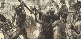 Lovis Corinth. The Battle of the Jews (Der Kampf der Juden) (plate, folio 32) from Das Buch Judith (The Book of Judith). 1910