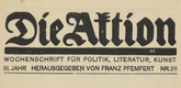 Die Aktion, vol. 3, no. 26. June 25, 1913