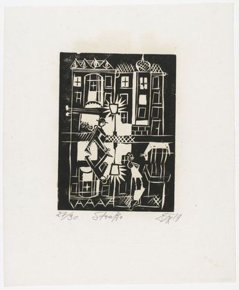 Otto Dix. Street (Strasse) from the portfolio Nine Woodcuts (Neun Holzschnitte). 1919 (published 1922)