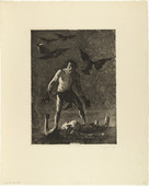Lovis Corinth. Cain (Kain). 1895