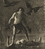 Lovis Corinth. Cain (Kain). 1895