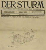 Paul Klee. Moonrise (Mondaufgang) (in-text plate, title page) from the periodical Der Sturm. Wochenschrift für Kultur und Künste, vol. 7, no. 11 (Feb 1917). 1917