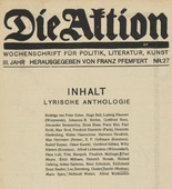 Die Aktion, vol. 3, no. 27. July 5, 1913