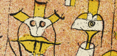 Paul Klee. The Bright Side postcard for "Bauhaus Exhibition Weimar 1923" (Die heitere Seite Postkarte zur "Bauhaus-Ausstellung Weimar 1923"). 1923