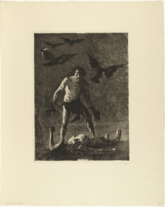 Lovis Corinth. Cain (Kain). 1895