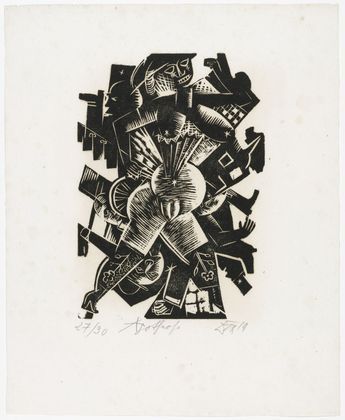 Otto Dix. Apotheosis (Apotheose) from the portfolio Nine Woodcuts (Neun Holzschnitte). 1919 (published 1922)