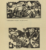 Heinrich Campendonk. Animals on the Meadow (Tiere auf der Weide) (plate, p. 5) from the periodical Der Sturm. Wochenschrift für Kultur und Künste, vol. 8, no. 1 (April 1917). 1917