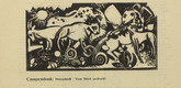 Heinrich Campendonk. Animals on the Meadow (Tiere auf der Weide) (plate, p. 5) from the periodical Der Sturm. Wochenschrift für Kultur und Künste, vol. 8, no. 1 (April 1917). 1917