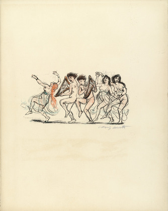 Lovis Corinth. Victory Dance (Siegestanz) (plate, folio 34) from Das Buch Judith (The Book of Judith). 1910