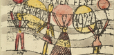 Paul Klee. Postcard for Bauhaus Lantern Party 1922 (Laternenfest Bauhaus 1922). 1922