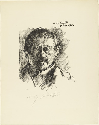 Lovis Corinth. Self-Portrait (Selbstbildnis). 1920