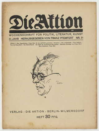 Die Aktion, vol. 3, no. 31. August 2, 1913