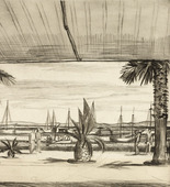 Franz Maria Jansen. The Harbor of Split (Der Hafen von Split) from the portfolio 15 Dalmatian Etchings (15 Dalmatinische Radierungen). (1929)