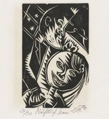 Otto Dix. Man and Woman (Nocturnal Scene) [Mann und Weib (Nächtliche Szene)] from the portfolio Nine Woodcuts (Neun Holzschnitte). (1919, dated 1920, published 1922)