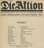 Die Aktion, vol. 3, no. 32. August 9, 1913