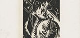 Otto Dix. Man and Woman (Nocturnal Scene) [Mann und Weib (Nächtliche Szene)] from the portfolio Nine Woodcuts (Neun Holzschnitte). (1919, dated 1920, published 1922)