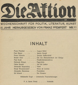 Die Aktion, vol. 3, no. 33. August 16, 1913