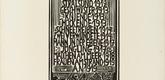 Erich Heckel. Table of contents from the portfolio (Inhaltsverzeichnis aus der Mappe) Eleven Woodcuts, 1912-1919 (Elf Holzschnitte, 1912-1919). 1921