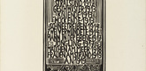 Erich Heckel. Table of contents from the portfolio (Inhaltsverzeichnis aus der Mappe) Eleven Woodcuts, 1912-1919 (Elf Holzschnitte, 1912-1919). 1921