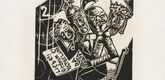 Otto Dix. The Celebrities (Constellation) [Die Prominenten (Konstellation)] from the portfolio Nine Woodcuts (Neun Holzschnitte). 1920 (published 1922)