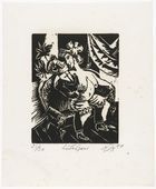 Otto Dix. Lovers (Liebespaar) from the portfolio Nine Woodcuts (Neun Holzschnitte). (1920), dated 1921, published 1922