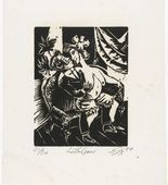 Otto Dix. Lovers (Liebespaar) from the portfolio Nine Woodcuts (Neun Holzschnitte). (1920), dated 1921, published 1922