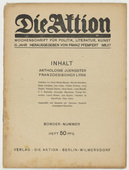 Die Aktion, vol. 3, no. 37. September 13, 1913