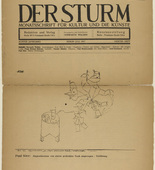 Paul Klee. Deceased Attracted to a Laid Table (Abgeschiedene von einem gedeckten Tisch angezogen) (in-text plate, title page) from the periodical Der Sturm. Wochenschrift für Kultur und Künste, vol. 8, no. 4 (July 1917). 1917