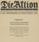 Die Aktion, vol. 3, no. 37. September 13, 1913