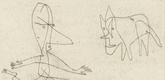 Paul Klee. Why Does He Run? (Was läuft er?). 1932