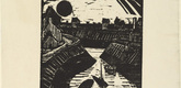 Erich Heckel. Curving Canal (Krummer Kanal). 1915